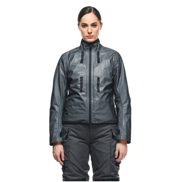 Жіноча текстильна мотоциклетна куртка Dainese Ladakh 3L D-Dry сіро-чорна
