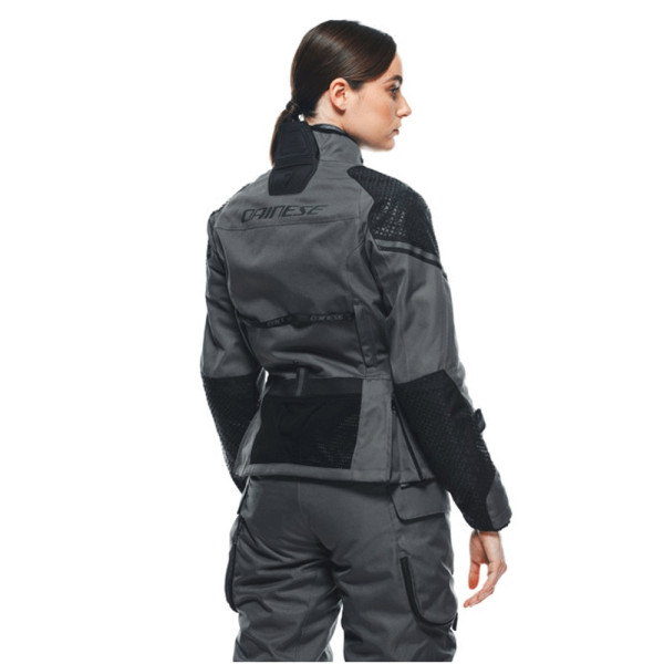 Жіноча текстильна мотоциклетна куртка Dainese Ladakh 3L D-Dry сіро-чорна