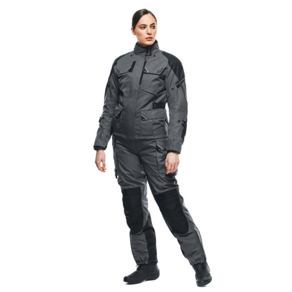 Жіноча текстильна мотоциклетна куртка Dainese Ladakh 3L D-Dry сіро-чорна