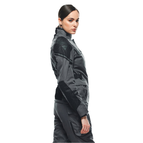 Жіноча текстильна мотоциклетна куртка Dainese Ladakh 3L D-Dry сіро-чорна