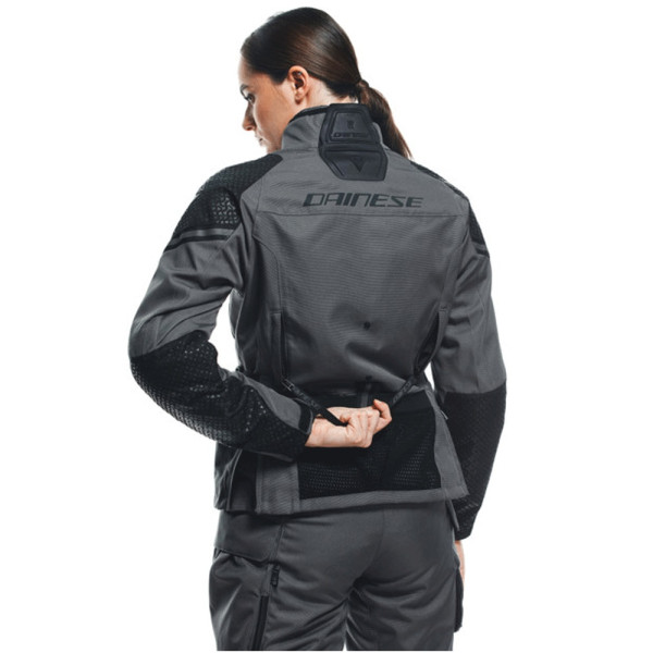 Жіноча текстильна мотоциклетна куртка Dainese Ladakh 3L D-Dry сіро-чорна