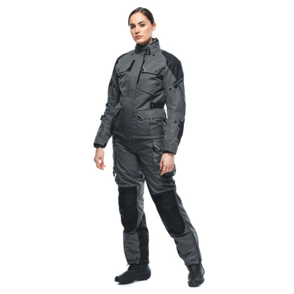 Жіноча текстильна мотоциклетна куртка Dainese Ladakh 3L D-Dry сіро-чорна