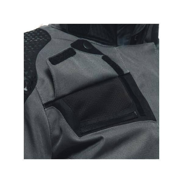 Жіноча текстильна мотоциклетна куртка Dainese Ladakh 3L D-Dry сіро-чорна