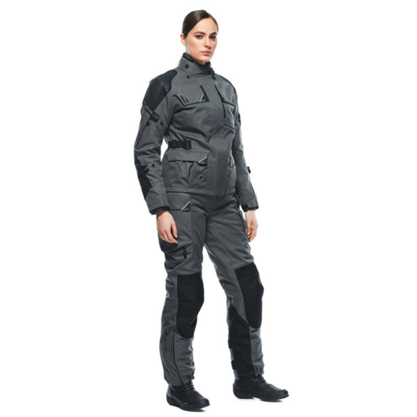 Жіноча текстильна мотоциклетна куртка Dainese Ladakh 3L D-Dry сіро-чорна