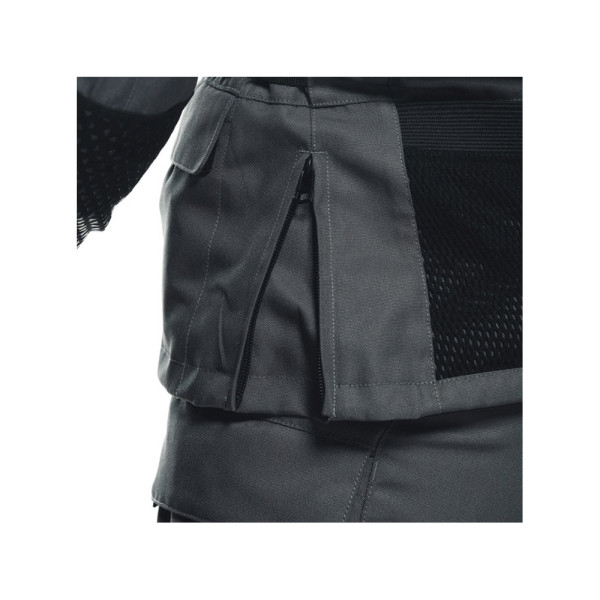 Жіноча текстильна мотоциклетна куртка Dainese Ladakh 3L D-Dry сіро-чорна