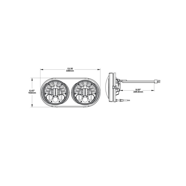 Мотоциклетні світлодіодні фари ADAPTIVE 2 8692 DUAL 14.5 CM (5.75'') J.W. Speaker