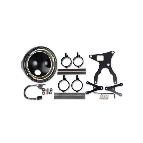 Рефлектор світла ближнього і дальнього з DRL 8700 EVO 2 PRO LED J.W. SPEAKER 18cm срібний + кріплення до Triumph SPEED TRIPLE 1050 (11-15)