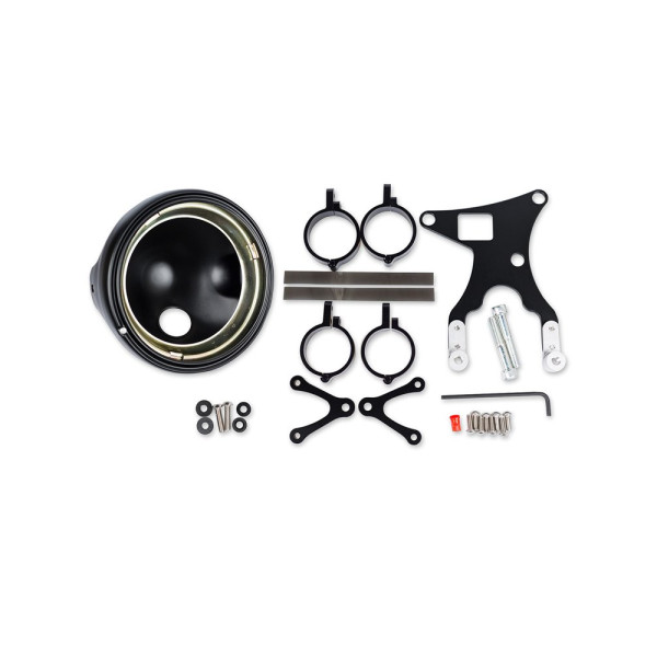 Рефлектор світла ближнього і дальнього з DRL 8700 EVO 2 PRO LED J.W. SPEAKER 18cm срібний + кріплення до Triumph SPEED TRIPLE 1050 (11-15)