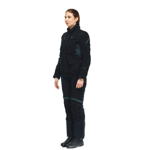 Жіноча текстильна мотоциклетна куртка Dainese Carve Master 3 Gore-Tex чорна-сіра