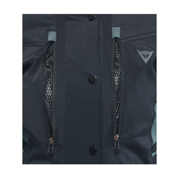 Жіноча текстильна мотоциклетна куртка Dainese Carve Master 3 Gore-Tex чорна-сіра