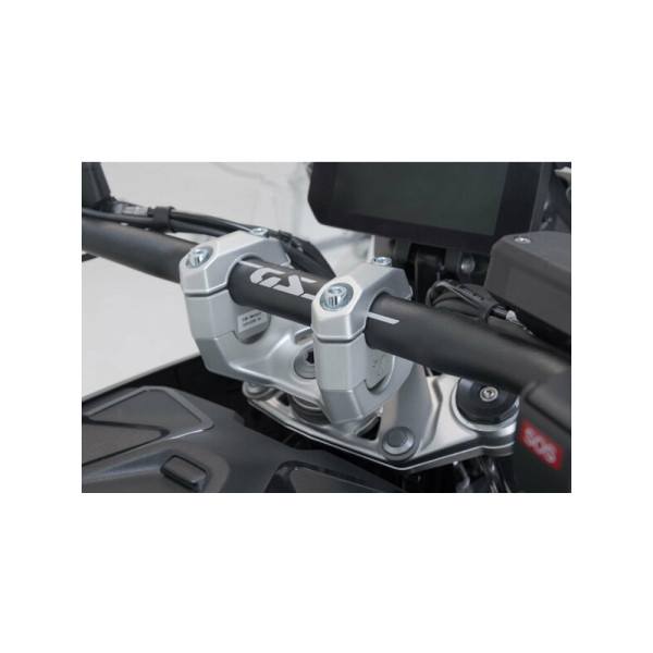 Набір для підвищення керма SW-MOTECH BMW R 1300 GS ABS (24-)/ Adventure (24-) срібний