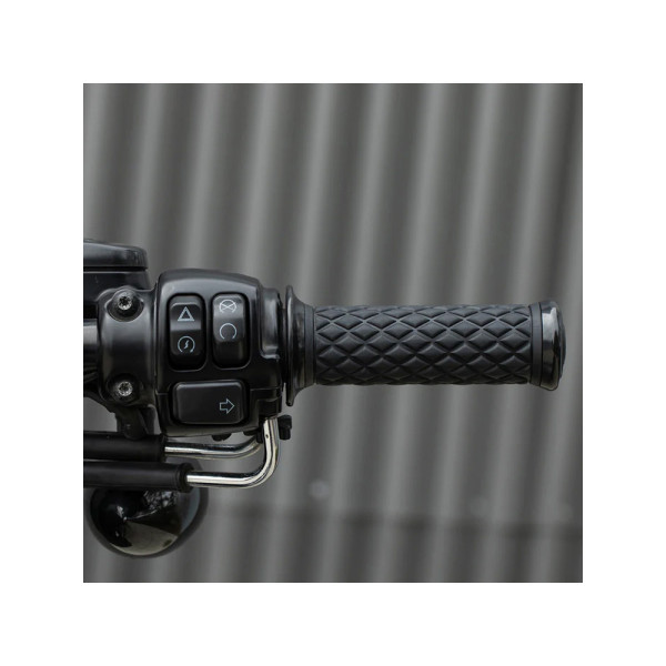 Манетки Biltwell AlumiCore Dual Cable для кермів діаметром 25.4 мм чорні