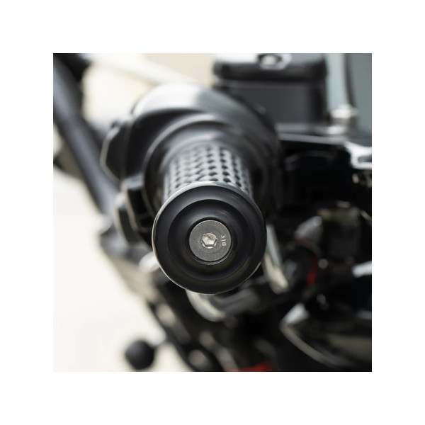 Манетки Biltwell AlumiCore Dual Cable для кермів діаметром 25.4 мм чорні