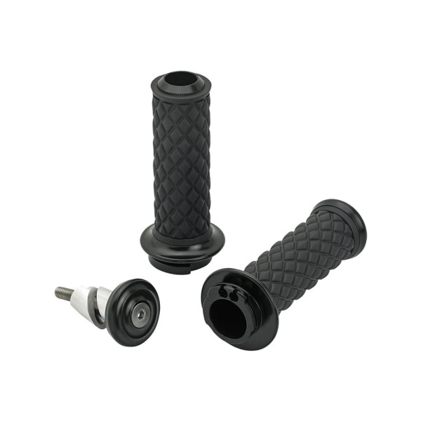 Манетки Biltwell AlumiCore Dual Cable для кермів діаметром 25.4 мм чорні
