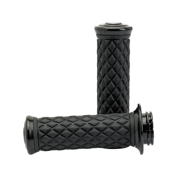 Манетки Biltwell AlumiCore Dual Cable для кермів діаметром 25.4 мм чорні
