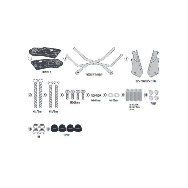 Кронштейн для бічних сумок GIVI Remove-X Yamaha Tracer 7/ GT (20-)