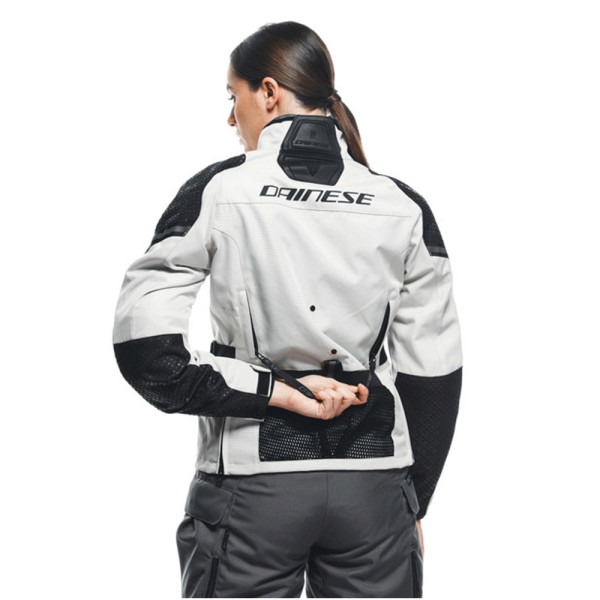Жіноча текстильна мотоциклетна куртка Dainese Ladakh 3L D-Dry біло-чорна