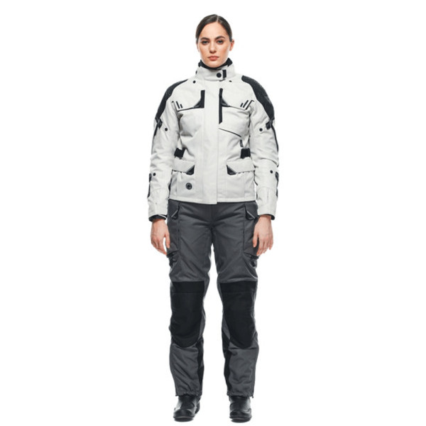 Жіноча текстильна мотоциклетна куртка Dainese Ladakh 3L D-Dry біло-чорна