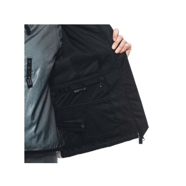 Жіноча текстильна мотоциклетна куртка Dainese Ladakh 3L D-Dry біло-чорна