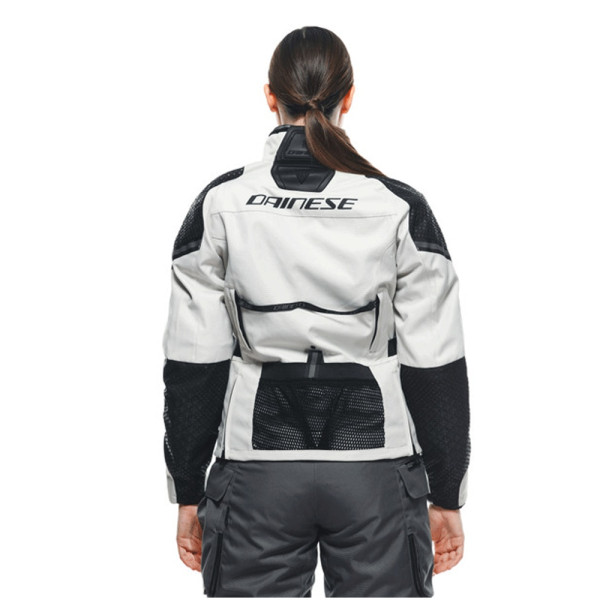 Жіноча текстильна мотоциклетна куртка Dainese Ladakh 3L D-Dry біло-чорна