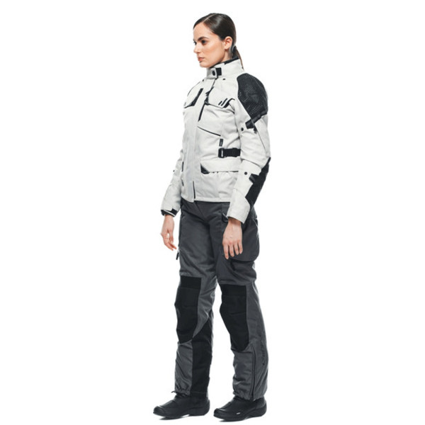Жіноча текстильна мотоциклетна куртка Dainese Ladakh 3L D-Dry біло-чорна