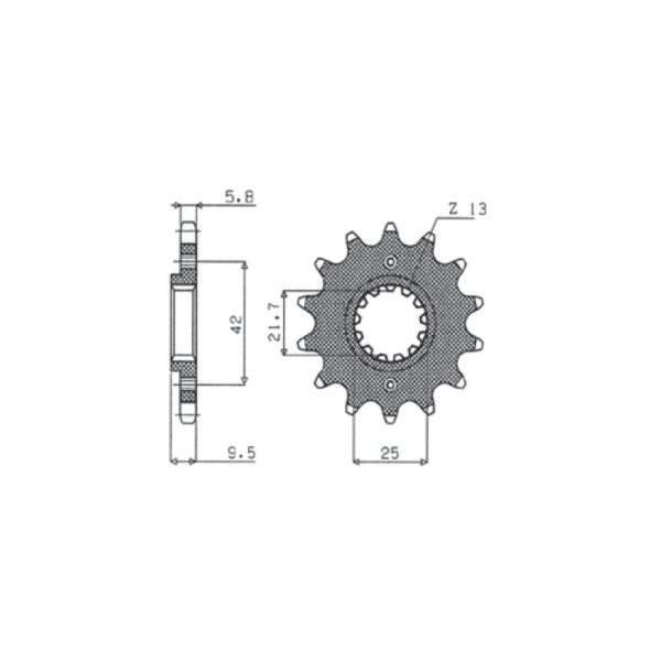 Комплект приводу: ланцюг D.I.D.520 V професійний O-Ring 106 ланок та зірочки SUNSTAR для Kawasaki EX 300 R Ninja 13-17/ Z 300 15-17