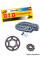 Комплект приводу: ланцюг D.I.D.520 NZ SUPER NON-O-RING Cross 112 ланок та зірочки SUNSTAR для KTM Duke 125 11-13