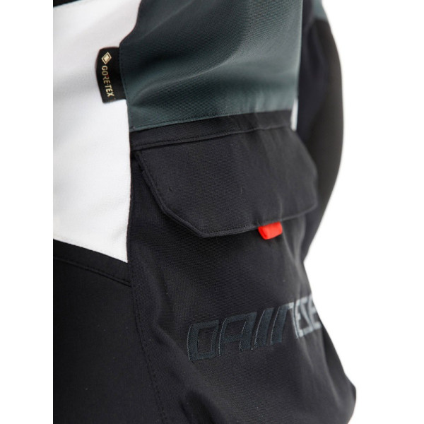 Жіноча текстильна мотоциклетна куртка Dainese Carve Master 3 Gore-Tex чорна-сіра-червона