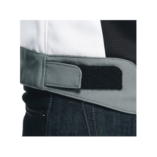 Жіноча текстильна мотоциклетна куртка Dainese Hydraflux 2 Air D-Dry чорна-сіра-червона