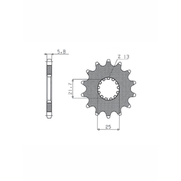 Комплект приводу: ланцюг D.I.D.520 NZ SUPER NON-O-RING 112 ланок та зірочки SUNSTAR для Yamaha YZF-R3 15-17/ MT-03 16-17
