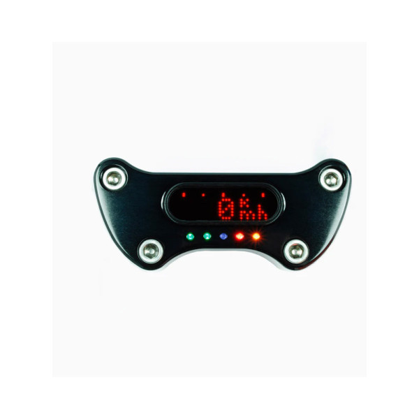 Кріплення з контрольними лампами Motogadget для спідометра Motoscope Mini чорне діаметр керма: 25,4 мм