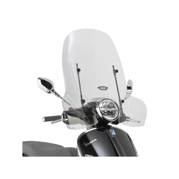 Мотоциклетний щиток GIVI 104A Piaggio Vespa (обрані моделі) прозорий кронштейн у комплекті