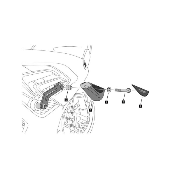 Краш-пади PUIG для BMW S 1000 RR (19-)
