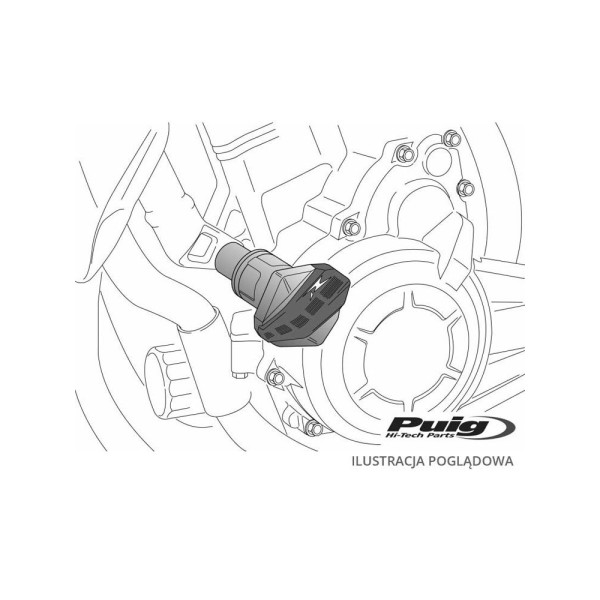 Краш-пади PUIG для Yamaha FZ8 / FZ1 N/Fazer 06-16 (чорні)