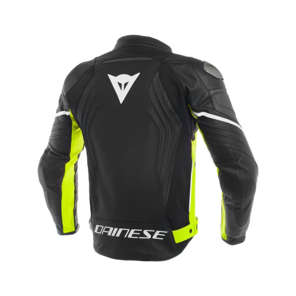 Мотоциклетна шкіряна куртка Dainese RACING 3 чорна-жовта