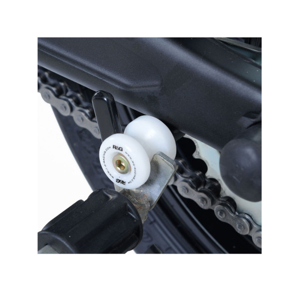 Ролики важеля R&G для Aprilia RSV Mille (98-03), RSV4 1100 Factory (19-20), RSV4 Factory (10-14), RSV4-R (09-14), RSV4-RF (2015), Aprilia RSV4-RR (15-20), RSVR (01-07), Tuono V4 1100 (15-18), Tuono V4 R (APRC) (11-14) білі