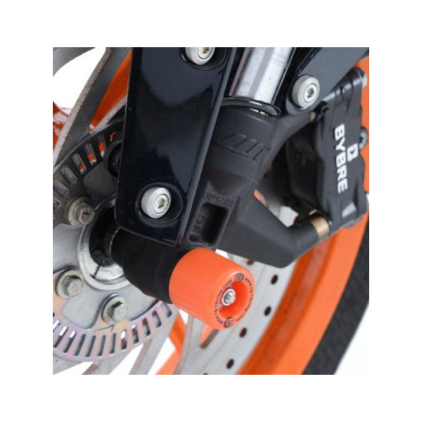 Слайдери переднього підвішування R&G для Husqvarna Svartpilen / Vitpilen, KTM Duke / RC помаранчеві