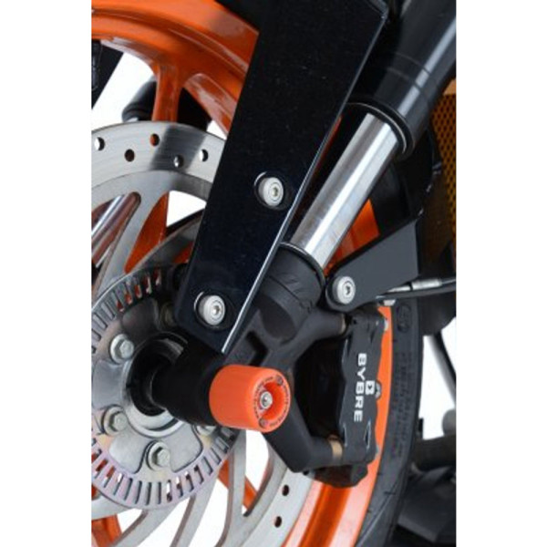 Слайдери переднього підвішування R&G для Husqvarna Svartpilen / Vitpilen, KTM Duke / RC помаранчеві