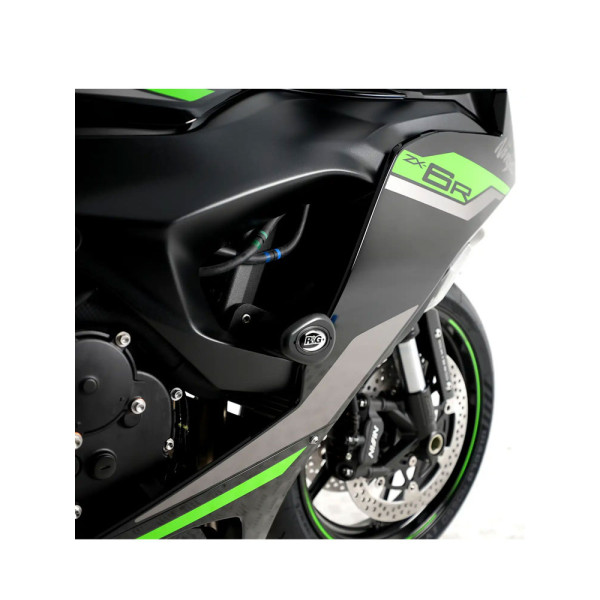 Краш-пади R&G Aero Kawasaki ZX-6R (24-) (non-drill) чорні