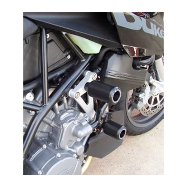 Краш-пади R&G для KTM 950 Supermoto R (всі роки) KTM 990 SMR (12-14) / 990 SMT (08) / 990 Super Duke (всі роки) / 990 Supermoto (08) / 990R Super Duke (всі роки) / KTM 950 Supermoto (всі роки) чорні (низ)