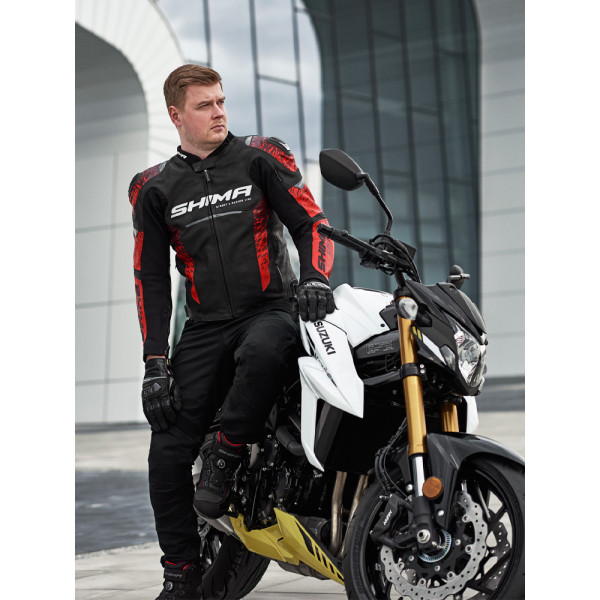 Мотоциклетна куртка Shima STR 2.0 fluo