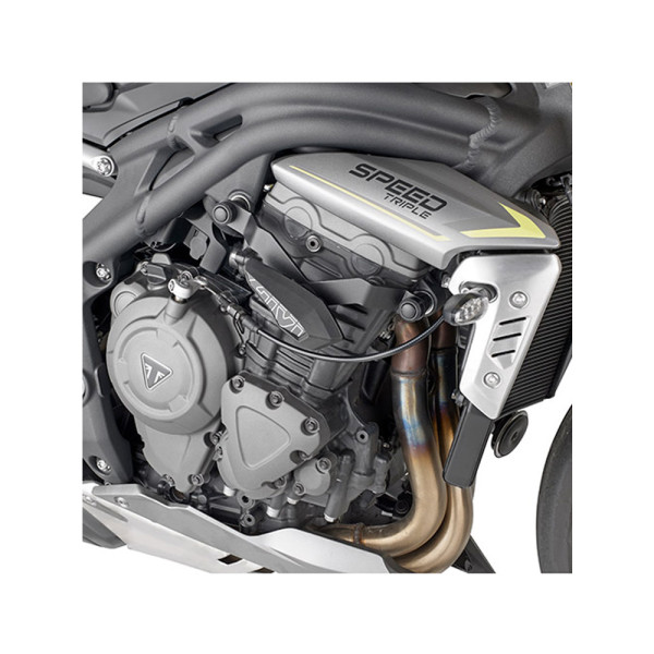 Краш-пади рами GIVI Triumph Speed Triple 1200 RS (21-) чорний-зелений кронштейн у комплекті