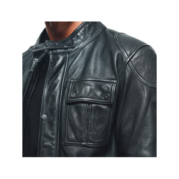 Мотоциклетна шкіряна куртка Dainese Atlas чорна