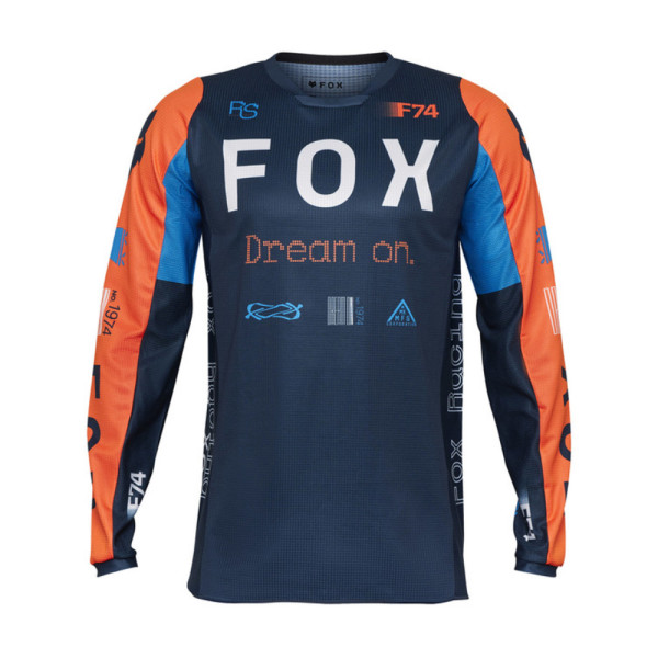 Кросова кофта Fox 180 Race Spec Midnight синьо-помаранчева