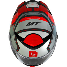 Шолом інтегральний MT Thunder 4 SV Pental сірий-червоний матовий