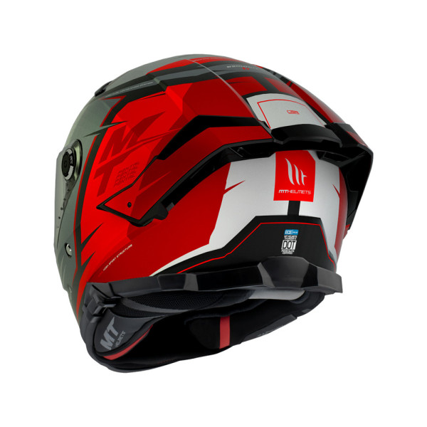 Шолом інтегральний MT Thunder 4 SV Pental сірий-червоний матовий