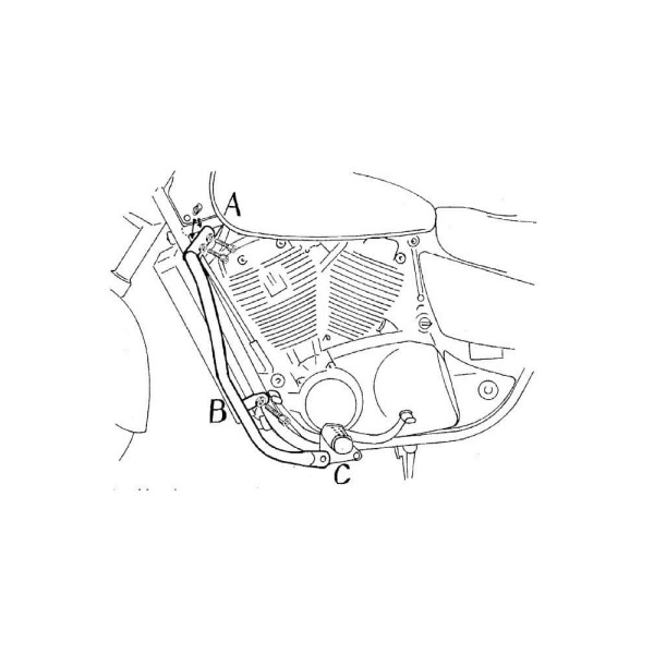 Гмол двигуна Hepco&Becker для Honda VT 1100 C3 Shadow (98-01)
