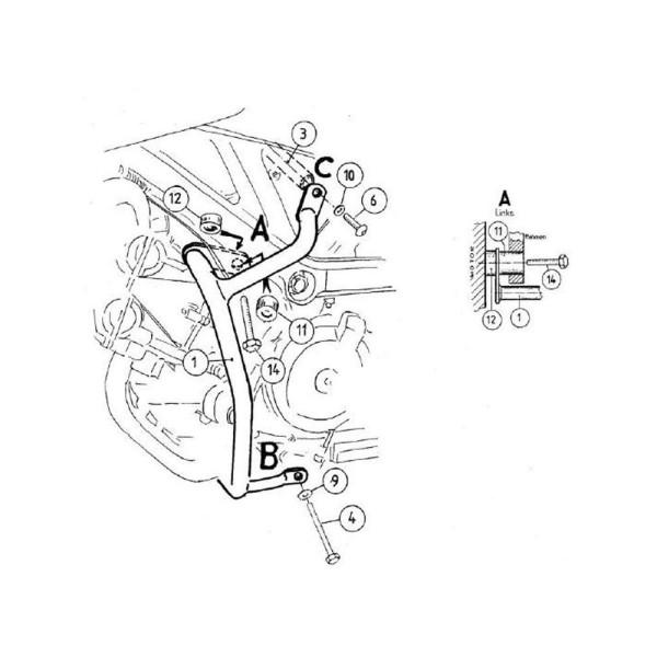 Гмол двигуна Hepco&Becker для Suzuki SV 650/S (03-06)