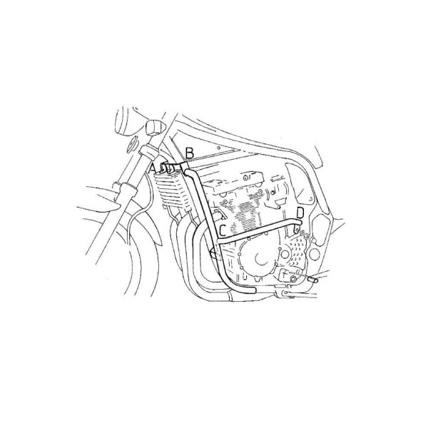 Гмол двигуна Hepco&Becker для Suzuki GSF 1200 S/N Bandit (96-00) хром