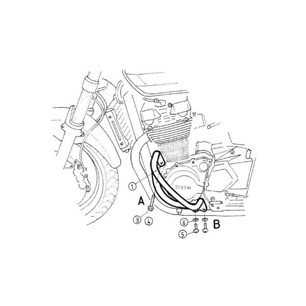 Гмоли - хром Hepco&Becker для Suzuki GSX 1400 01-